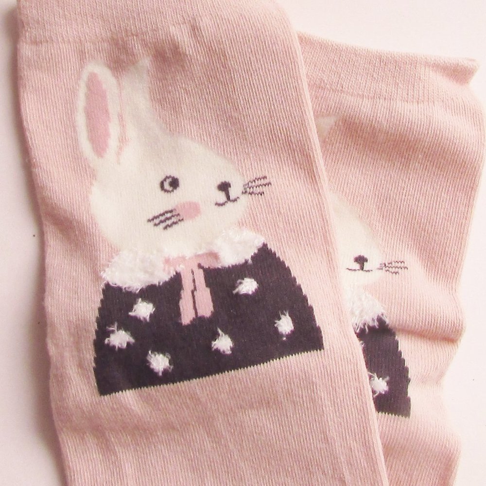 Caramella Boxed Set of 4 Girls Youth Socks Animal Patterns Pink New in Box - Picture 7 of 8